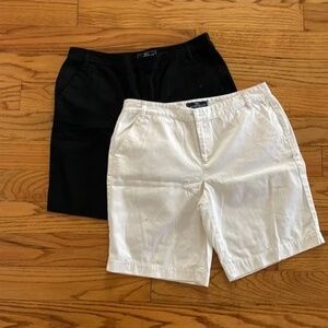 American Living Bundle White and Black Bermuda Shorts Size 10